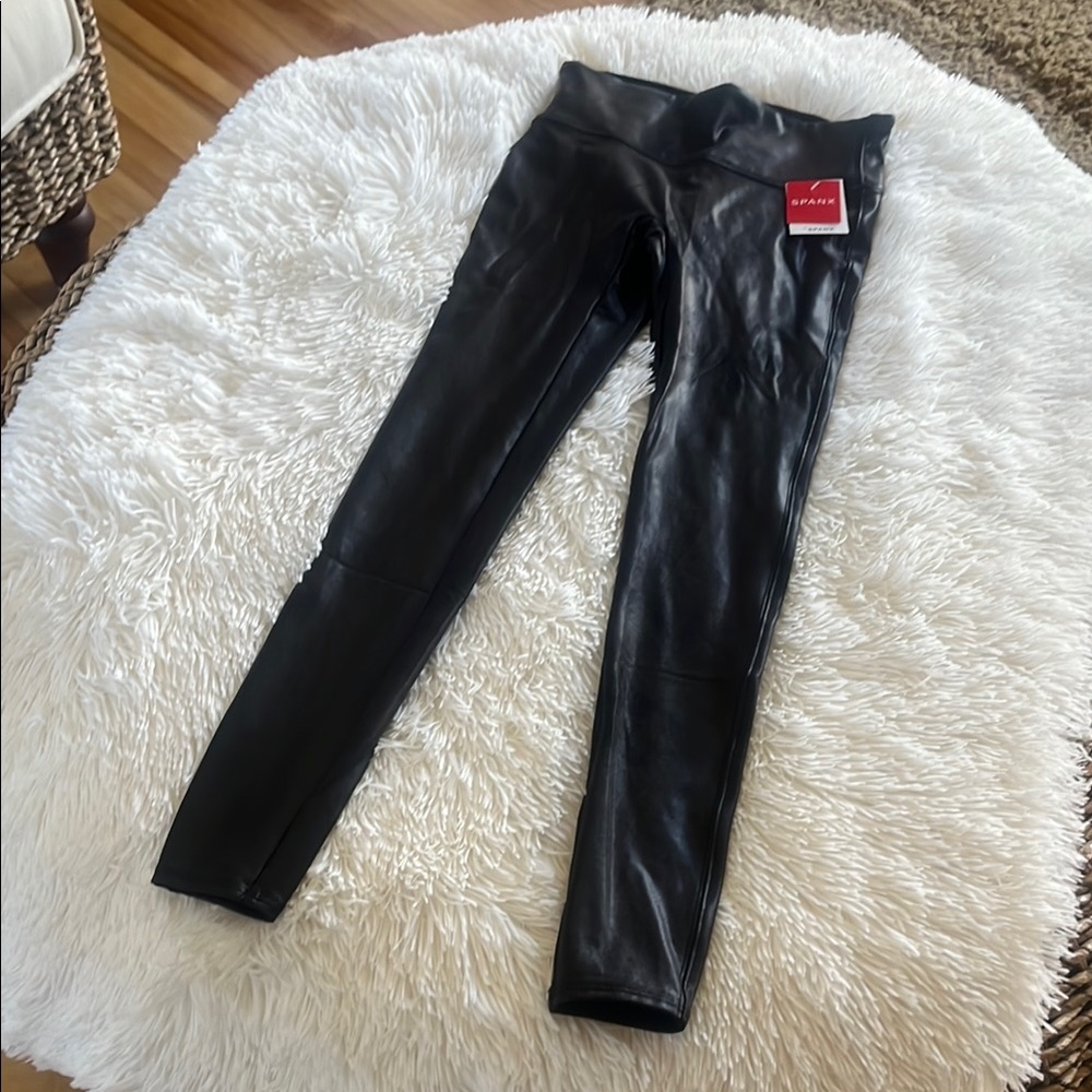 Black Faux Leather Leggings